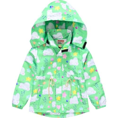 2021 New Children Jackets Girls Baby Coats Autumn Casual Cartoon Fashion Cute Hooded Kids Baby Jacket for Girl Windbreaker 2-8Y