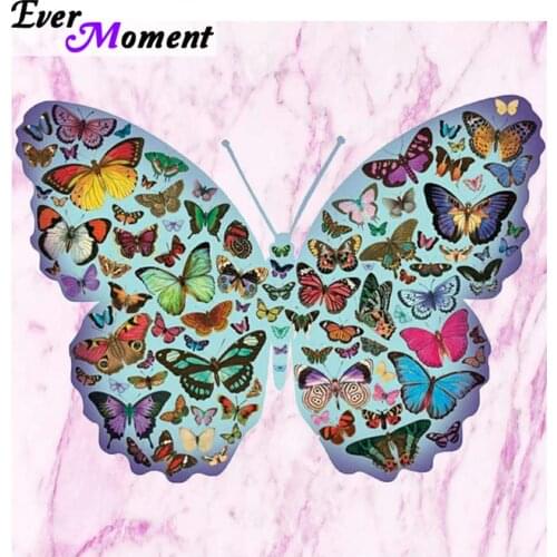 Diamond painting butterfly wall painting diamond embroidery kit patterns full square animal painting & calligraphy decor ASF678