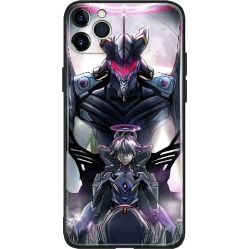 Kaworu Nagisa and Mark 06 Anime Glass Soft Silicone Phone Case Cover Shell for IPhone SE 6s 7 8 Plus X XR XS 11 12 Mini Pro Max