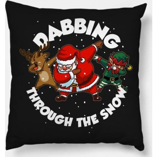 Dabbing Santa Christmas Pillowcases Decor for Home Noel Christmas Gifts Navidad 2020 Xmas Cristmas Decor Happy New Year 2021