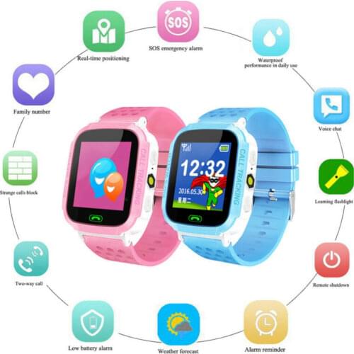 PYMH Children Kids Smart Wrist Watch GPS Tracker Anti-lost SOS Call Android&IOS Safe