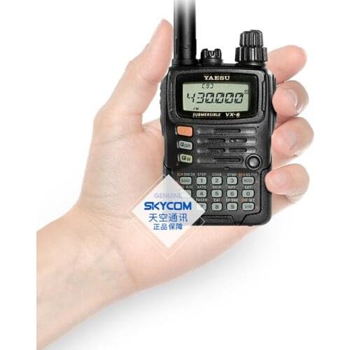 For YAESU VX-6R Dual Band Transceiver UHF VHF Radio IPX7 Mobile Walkie Talkie For Driving Outdoors New Arrival