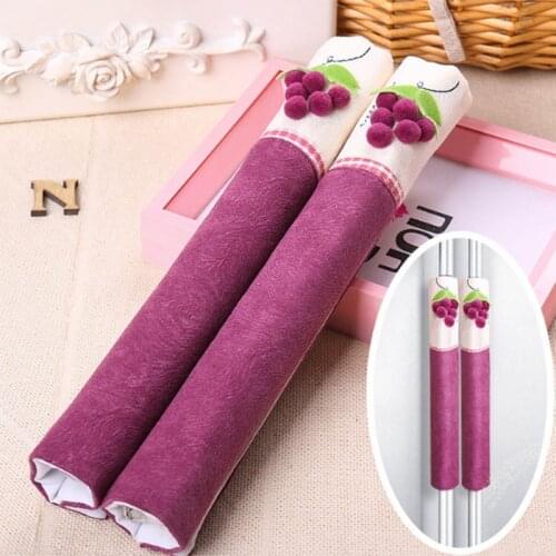 Double Door Refrigerator Handle Covers Kitchen Appliance Fridge Microwave Oven Covering Wrap