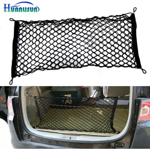 HUANLISUN Elastic Nylon car trunk net bag mesh bag Car Rear Cargo Trunk Storage Organizer Net Hatchback