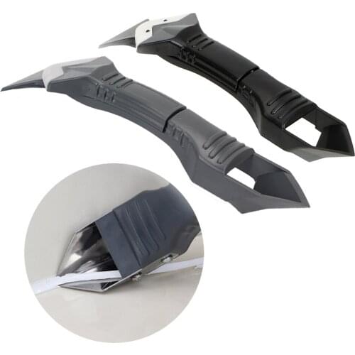 NICEYARD 3 In 1 Cement Caulk Removal Tool Window Squeegees Plastic Metal Scraper Silicone Sealant Spreader Spatula
