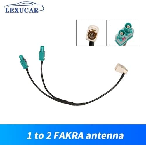 Male Head Conversion Cable Radio One 1 Fakra Female Head to Two 2 Fakra Antenna interface Adapter Connector Universal