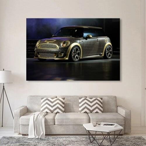 Vehicle Canvas Paintings Mini Cooper Custom Cars Modern Wall Art Pictur Posters and Prints for Living Room Decor