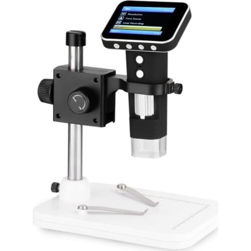 KKmoon 500X 2.5 Inch LCD Digital Microscope Wireless Microscope Handheld 8-LED Light Magnifying Glass Magnifier with Stand