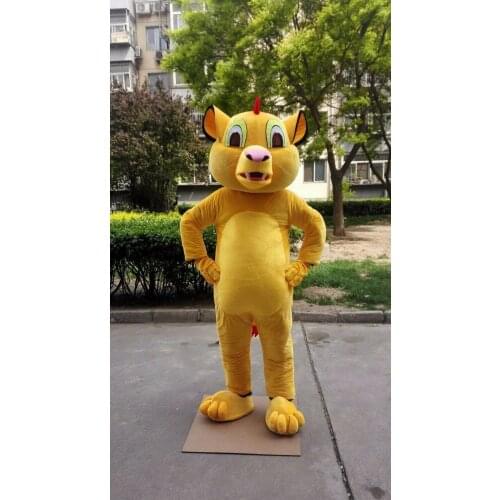 Lion Mascot Costume Cosplay Party Game Dress Outfit Advertising Halloween Adult Birthday Performance Promotion Event Gift