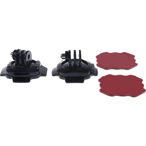 2Pieces 360° Rotating Helmet Mount for GoPro 4 3+ SJ5000 SJ6000