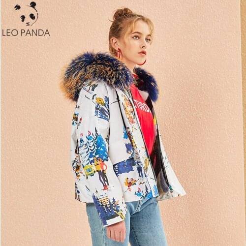 LEOPANDA Long Fur Coats