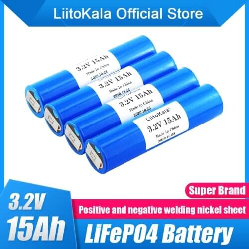 LiitoKala 33140 3.2v 15Ah lifepo4 12v 24V 36V 48V 20AH 30AH ebike electric bicycles RV Motorhome scooter