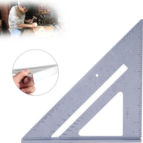 Triangle Ruler 7-inch Aluminum Alloy Angle Protractor Measuring Ruler Layout Tool For Architectural Composition Gauge