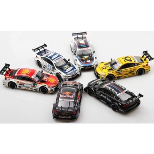 1:43 Diecast Alloy Car Model Toys For DTM M4 With Pull Back Function Electronic Toy With Simulation And For Kid Gift