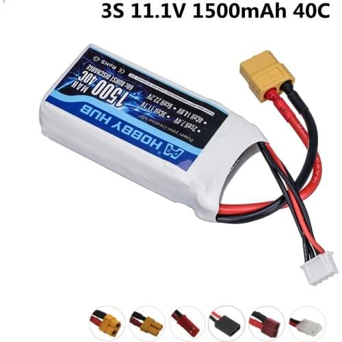 3S 11.1v 1500mAh 40c LiPo Battery for Rc Car Boat Helicopter Airplane 11.1v Rechargeable Battery T/XT60/JST Plug For WLtoys V950