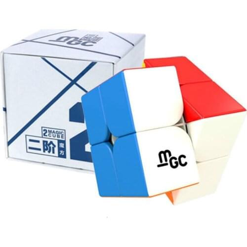 YJ MGC 2x2 Magnetic Cube 2x2x2 Speed Magic Cube Puzzle Game Cubo Magico 2*2 Neo Cube By Magnets Boy Toys For Children