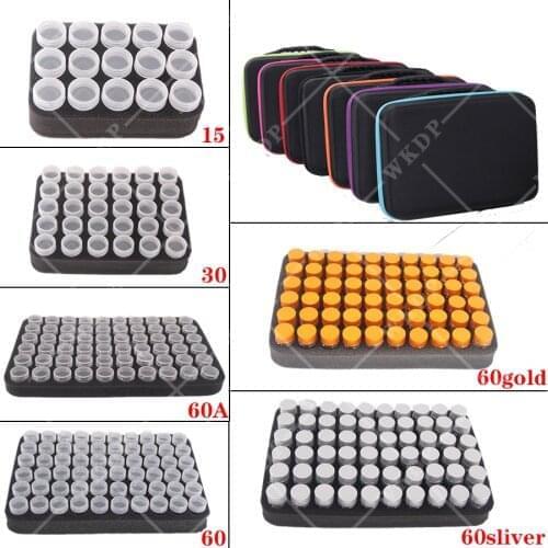 15/30/60pcs 5D DIY Diamond Painting Storage Box Kits 7 Colors Handbag Accessories Tools for Embroidery Mosaic Beads Container