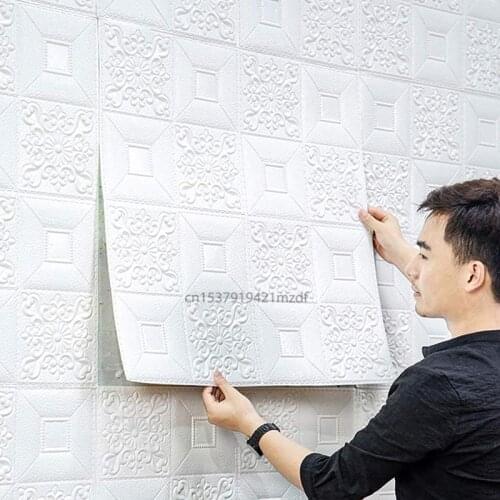 Roof Ceiling Wallpaper 3D PE Self-Adhesive Wall Sticker Waterproof Wallpaper For Living Room Bedroom Decor Sticker Contact Paper