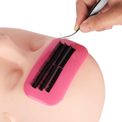 Silicone Eyelash Pad Reusable Travel Eyelash Stand Silicone Pad Grafting Lash Extension Holder Eyes Makeup Tools