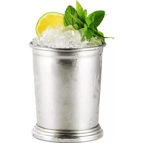 Drinkware Stainless Steel 350 ml 13 oz Cocktail Cup Mint Julep Cups Silver Gold Mug Barware Cups