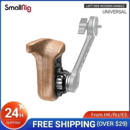 SmallRig Left Side Wooden Grip with Arri Rosette For DSLR Camera Handle Grip Adjustable Quick Release Wooden Handle - 1891