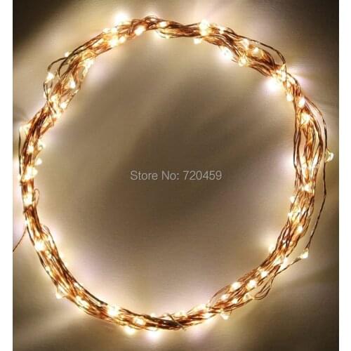 LED copper wire string Light LED Christmas lights string Copper lamp series of waterproof 10M 100LEDs DC12