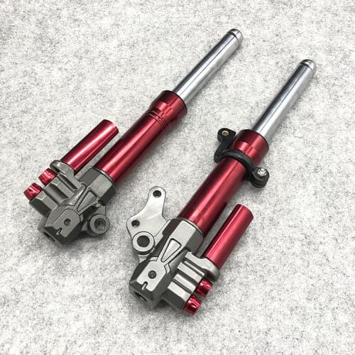 Universal Motorcycle Front Shock Absorber Fork Suspension 395mm 27-core fork Mount Not Adjustable For Yamaha Scooter Modify