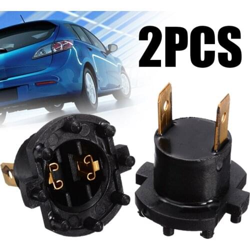 1 pair H7 Globe Bulb Car Headlight Socket Holder Replacement for Mazda 2 DE 3 323 BK BJ B28V510A3 12V