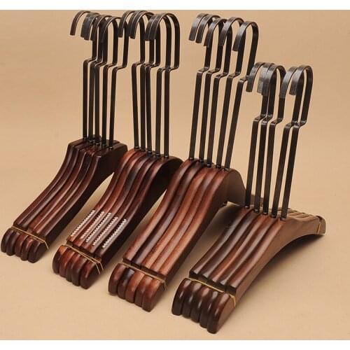 10 pcs/lot Solid Wood Clothes Hangers for Kids Quality Childrens Wooden Pants Hanger Anti-skid Trousers Rack Baby Hangers