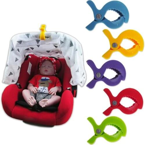 2pc/lot Colorful Car Seat Accessories Plastic Pushchair Toy Clip Baby Pram Stroller Peg To Hook Cover Blanket Mosquito Net Clips