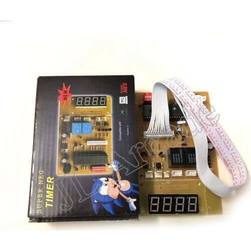 4 digits 12V Time Control Timer Board With Wire harness for arcade cabinet coin acceptor selector, pump water, washing machine