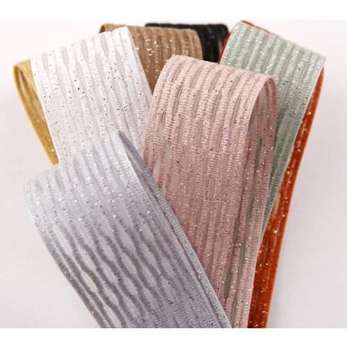 5 yards/lot Silver Wire Striped Snow Gauze Ribbon for DIY Hairwear Gift Bow Packaging Clothes Sewing Accessories Decoration