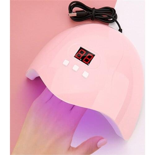 54W UV Lamp Nail Dryer USB Nail Lamp UV Led Lamp Sun 18 Led Lamp Nail Manicure Gel Polish Nail Lamp Mini Sunone Lamp Fast Drying