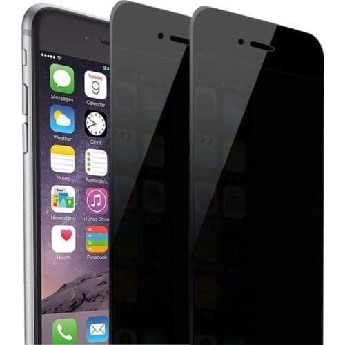 Anti Peep Glare Privacy Screen Protector For iPhone 12 pro Max XS XR 8 PLUS 11 Tempered Glass private Full Cover Film 100PCS/lot