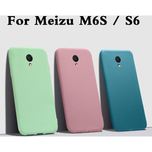 Funda Case For meizu m6S luxury Matte tpu Liquid soft Silicone Phone Case For meizu meilan S6 m6S back Cover armor Coque fashion