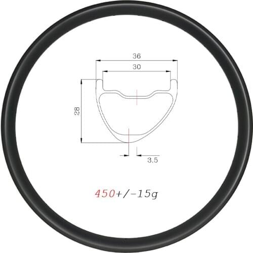 29in Super Light 390g MTB XC tapeless clincher tubeless disc carbon rims 36mm wide 28mm deep Asymmetry hookless carbon wheel