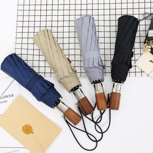 ETRSUNTECH Wooden Umbrellas