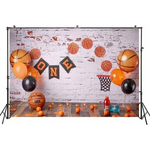 Photography Backdrop Basketball Newborns Boys Kids 1st Birthday Cake Smash Shower Decor Photo Background Studio PhotocallsW4801