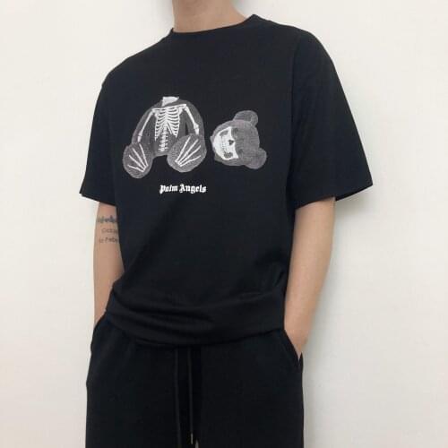 Palm Angels new bear skeleton bear short-sleeved T-shirt men women with the same paragraph 915740