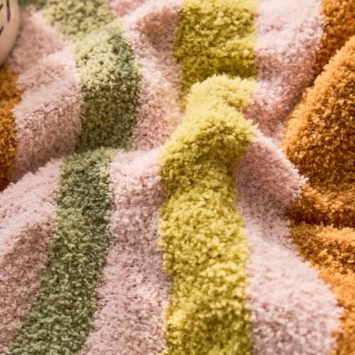 M17D 18x18 Inch Boho Woven Tufted Throw Pillow Case Modern Moroccan Colorful Rainbow Striped Pattern Square Cushion Cover