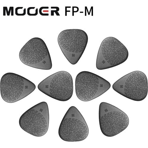 Mooer Fp-M Fingerprint Guitar Pick Medium 1.07Mm 10 Pieces