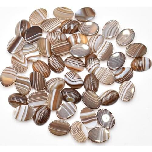 Fashion bestselling good quality natural coffee stripe onyx Oval CAB CABOCHON jewelry beads 13x18mm wholesale 50pcs/lot free