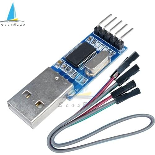 PL2303HX USB To RS232 TTL Converter Adapter Module STC Microcontroller Brush Machine Board Download Board With Wire