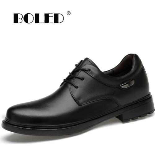 Top Quality Genuine Leather Shoes Men Large Size High Quality Dress Shoes Handmade Men Oxfords Flats Business Wedding Men Shoes