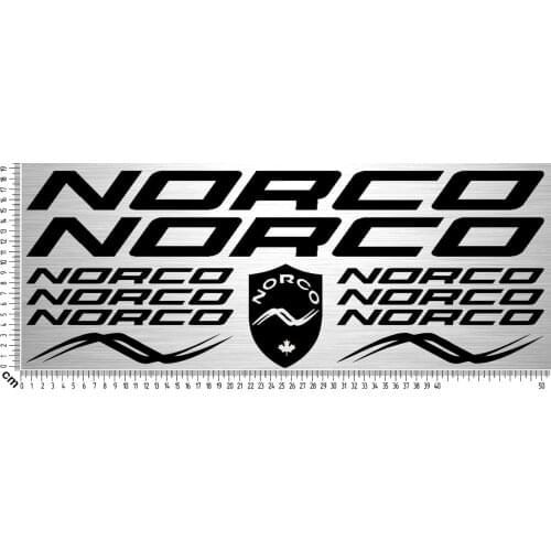 For 11x NORCO BIKES Sticker Set | Fahrrad Rahmen Aufkleber Bike Frame 11 Stk Car Styling
