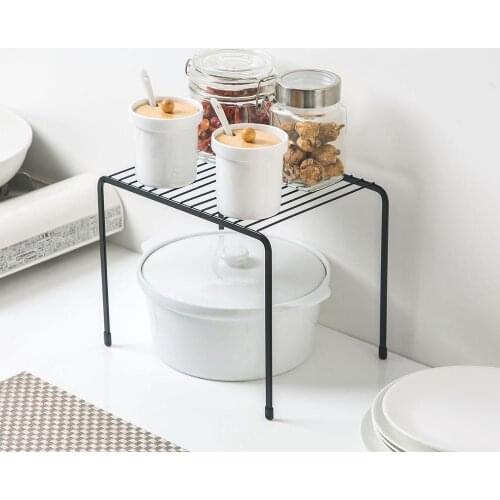New Hot Iron Kitchen Storage Rack Closet Shelf Dish Drying Rack Spice Jars Holder Seasoning Bottles Spice Rack Kitchen Organizer