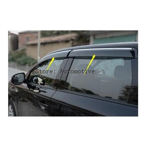 Window Rain Visor WinDeflector Weather Shield for Mitsubishi Outlander 2013 2014 2015 2016 2017 2018