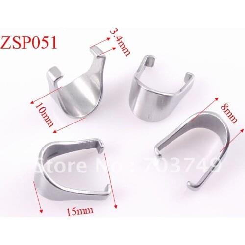 Wholesale -large stainless steel hook pandent pendants necklace accessories jewelry DIY parts 100pcs ZSP051