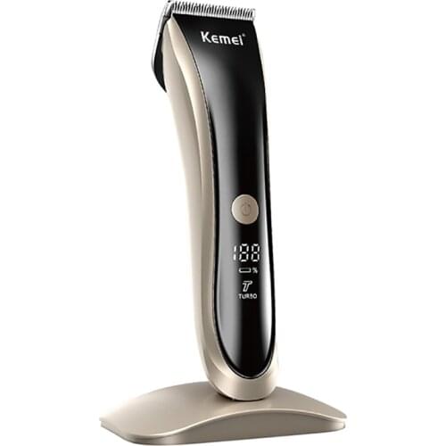 Professional hair trimmer LCD display powerful two speed adjustable men electric adjustable hair clipper rechargeable haircut