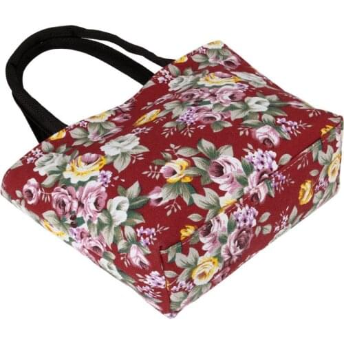 Simple Fashion Women Messenger Bags Canvas Flowers Printed Zipped Girls Handbag Ladies Shoulder Bag Big Capacity New